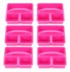 Large 3-Compartment Storage Supplies Tools Organizer Teachers Caddy 6-Pack