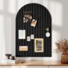 Large Arched Felt Bulletin Board, 35 x 24 in, Cork Board Alternative
