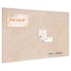 Large Bulletin Board, 36" x 24" Foldable Felt Pin Board for Wall, Brown