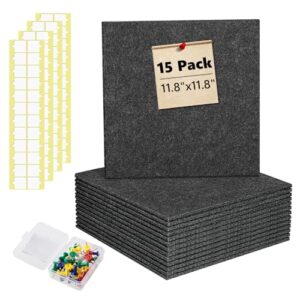 Large Bulletin Board 59" X 36" Cork Boards for Wall Alternative 15 Pack Grey Non-Stripe Felt Bulletin Board 96 Safe Adhesive 35 Push Pins for Office School Home Room Decor