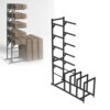 Large Carton Storage Rack, Cardboard Box Stand with Wheels