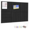 Large Cork Board 36" x 24", 6-Pack Felt Bulletin Board, Pin Boards