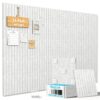 Large Cork Board for Walls Fine-Stripe Bulletin Board with 60 Adhesive Tabs