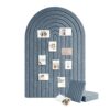 Large Felt Bulletin Board (35.4"x23.6"), 6 Customizable Wall Tiles, Modern Fluted Pin Board for Wall, Aesthetic Cork Board Alternative for Office Decor & Vision Board