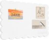 Large Felt Bulletin Boards,Foldable Notice Board (White,31.5x23.6 Inch)