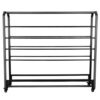 Large Floor-to-Ceiling Textile Fabric Display Rack with Adjustable Layers