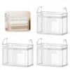 Large Heavy-Duty Thick Plastic Clear Storage Bag for Clothes, Plastic Storage Box with Hinged Lid, Heavy-Duty Durable High Capacity Organizer, Perfect for Home, Travel, Attic and Moving