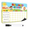 Large Magnetic Reward Chart, Dry Erase Behavior Chart Board Weekly Chores Chart for Kids Behavior Responsibility Task Routine Daily Record