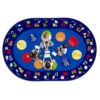 Large Oval Classroom Rug, 6×9Ft ABC Rugs for Kids Playroom, Education Classroom Circle Time Carpet Elementary for Learning Alphabet, Numbers, Words, Area Preschool Playmat for Daycare Kindergarten