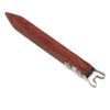 Large Pottery Trimming Tool, 5.22 in / 13.3 cm Clay Trimming Tool for Pottery and Ceramics, Bottom Foot Tool with Metal Head and Red Sandalwood Handle, for Trimming, Sculpting, Carving