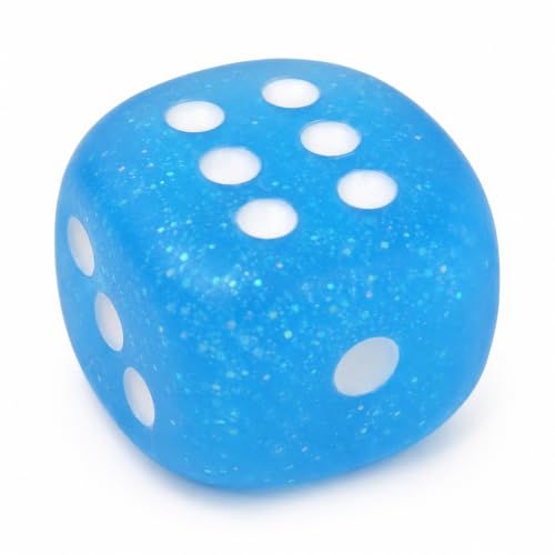 Large Squishy Dice Squeeze Toy, Soft Gel-Filled Sensory Fidget Cube, Roll-and-Squeeze Group Game for Teens Adults, Stress Relief Desk Toy, Classroom Prizes, Party Favors, Goodie Bag Stuffers