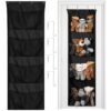 Large Stuffed Animal Storage, Over the Door Organizer with 4 Mesh Pockets, Hanging Storage Bag for Cuddly Toys and Stuffed Toys, for Nursery, Bedroom, and Playroom, Space Saving Holder