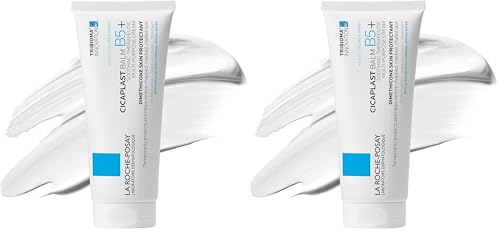 La Roche-Posay Cicaplast Balm B5+,Madecassoside + Shea Butter + Vitamin B5 Panthenol,Healing Ointment & Therapeutic Multi Purpose Calming Cream for Dry & Irritated Skin,Paraben Free,100ml,(Pack of 2)