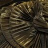 Laser Shine Mesh Silk Pleated Organza Fabric Glitter Illusion Color Dress Stage Costume Fabric