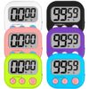 Lasubst Digital Kitchen Timers, Classroom Timers for Kids Teachers, 6 Color