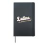 Latina Retro Women Girls Cinco de Mayo Mexicana Cool Vintage Hardcover Journal, Black