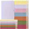 Laumoi 28 Pack PU Leather Lined Notebook Journal Bulk A5 Hardcover Journaling Notebook Wide Ruled 5.5 x 8.2 Inch Journal with Pen Holder for School Business Work Writing (Elegant Color,Simple)