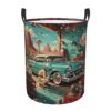 Laundry Basket Dirty Clothes Hamper for Bedroom Alien Auto Garage