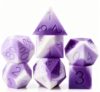 Lavender Scented Silicone Dice Set, DNDND 7PCS Soft Silicone DND Dice with Clear Display Case, Fragrance D&D RPG Dice Set for Tabletop Role Playing Games, Board Games and Dice Collectors