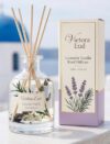 Lavender Vanilla Reed Diffuser Set, Relaxing Home Fragrance for Bedroom & Bathroom, Long Lasting Essential Oil Diffuser Sticks, Sleep & Stress Relief, 3.4 FL OZ