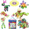 LAVIBI Click & Create Builder Set (80 pcs) - STEM Educational Interlocking Building Blocks for Kids Ages 2-7, Creative Construction Toy for Boys & Girls, Colorful Fine Motor Skills Toy