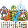 LAYVIC 200PCS Magnetic Building Blocks, Magnet Toys Magnetic Cubes, Magnetic Blocks for Kids Ages 4-8, Stacking Magnet Blocks STEM Building Toys for Toddlers Boys Girls Ages 3 4 5 6 7 8-12 Gifts