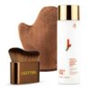 Lazy Tan - Blending Brush, Gradual Tanning Milk, and Self-Tanning Mitt, for Face, Body & Legs, Streak Free Soft Glow