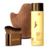 Lazy Tan - Blending Brush, Medium Tanning Milk, and Self-Tanning Mitt, for Face, Body & Legs, Streak Free Golden Glow