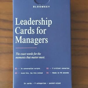 Leadership Cards for Managers — 54 Conversation Scripts for Difficult Conversations, 1-on-1s, Performance Reviews & Team Feedback | Manager Coaching Toolkit, Promotion Gift,