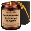 LEADO Candle, Principal Gifts for Women, Men - Funny Chaos Coordinator, Appreciation Gifts for Principals - Birthday, Retirement, Back to School, End of Year, Thank You Ideas for School Leaders