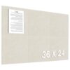 Leallace Large Cork Board for Wall 36" x 24", Light Tan Bulletin Board, 6 Pack Felt Wall Tiles with 30 Colored Pushpins, Corkboards for Office, School, Home