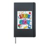Learn and Grow, Funny Student Hardcover Journal, Black