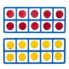 LEARNING ADVANTAGE Giant Magnetic Foam Ten Frames with 20 Disks