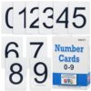 Learning Advantage Number Cards 0-9, Set of 50, Black
