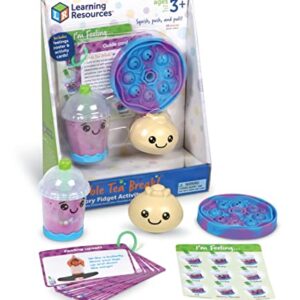 Learning Resources Bubble Tea Break!(TM) Sensory Fidget Activity Set, Sensory Toys For Toddlers, Social Emotional Learning, SEL Skills, Calming Toys, Ages 3+,19 Pieces