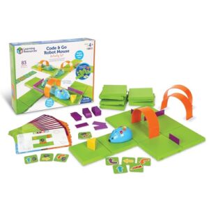 Learning Resources Code & Go┬« Robot Mouse Activity Set, ScreenΓÇæFree Coding Robot Toy, Early Programming for Kids Ages 4+, STEM Robotics Kit