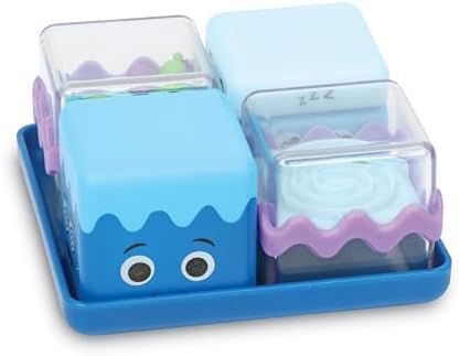 Learning Resources Cool Down Cubes Sensory Fidget Set, Fidgets for Kids, Sensory Toys for Toddlers, Fidgets for Classrooms, Easter Basket Toys, Ages 3+,5 Pieces (Pack of 10)