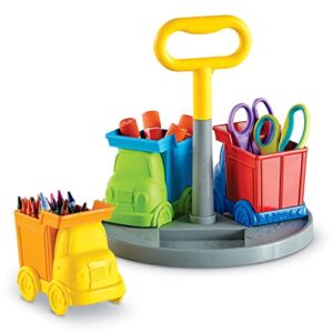 Learning Resources Create-a-Space Kiddy Center Trucks - 5 Pieces, Age 3+ Kids Art Supply, Storage Caddy, Playroom and Classroom Organization, School Supplies Organizer