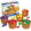 Learning Resources Farmer's Market Color Sorting Set - Pretend Play Food Sets for Kids Kitchen, Color Sorting Toys, Plastic Fruit and Vegetable Toy for Kids Kitchen Set, Play Food for Toddlers 1-3