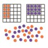 Learning Resources Giant Magnetic Array Set - Math Teacher and Classroom Supplies, Homeschool Math Tools