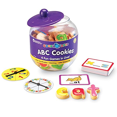 Learning Resources Goodie Games ABC Cookies - Alphabet Letters, Learn to Read and Write, Phonics and Spelling , Fine Motor Skills, Toddler Toys, Kids Games, Manipulatives Preschool Activities