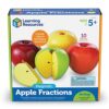 Learning Resources Magnetic Apple Fractions, Montessori Toys, Math Games, Play Food for Kids, Set of 10, Ages 5+