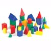 Learning Resources Mini GeoSolids - Geometry Shapes, Pattern Blocks, Homeschool, 3d School Figures for Teaching, Math Manipulatives Essentials, Classroom Must Haves, Teacher Supplies Accessories