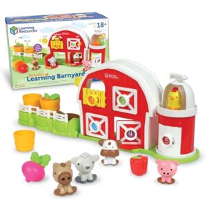 Learning Resources Peekaboo Learning Barnyard Playset - Farm Animal Toys, Montessori Toddler Toys, Imaginative and Fine Motor Skills, Counting Skills for Kids, Birthday Gifts for Boys and Girls