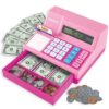 Learning Resources Pretend & Play Calculator Register Toy Pink - Kids Play Set & Credit Card Toy, Register for Kids, Pretend Grocery Store Shopping Playset for Toddlers, Teaching Math Set
