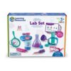 Learning Resources Primary Scientific Laboratory Set Pink Kit 10 STEM Experiments for Children Kindergarten from 3 Years Olds Glassware Magnifying Glass Funnel Pipette Discovery Fine Motor Skills