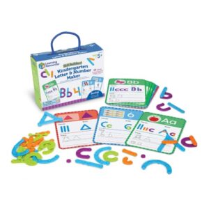 Learning Resources Skill Builders! Kindergarten Letter & Number Maker - 60 Pieces, Ages 6+ Kindergartner Learning Materials, Homeschool and Classroom Supplies, Math Games for Kids