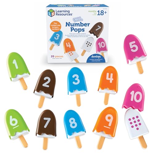 Learning Resources Smart Snacks Number Pops - Sorting Toys, Stacking Montessori, Classroom Must Haves, Math Manipulatives, Matching Games, Fine Motor Preschool, Speech Therapy