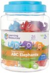 Learning Resources Snap-n-Learn ABC Elephants - Educational Alphabet Elephant Toy, Fine Motor Skills, Counting and Sorting, Toddler Montessori Toys, Gifts for Boys and Girls, Ages 2+