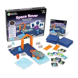 Learning Resources Space Rover Deluxe Coding Activity Set - Robots for Kids, Coding Games, STEM Robotics, Robot Programming Kit for Kids, STEM Learning Toys